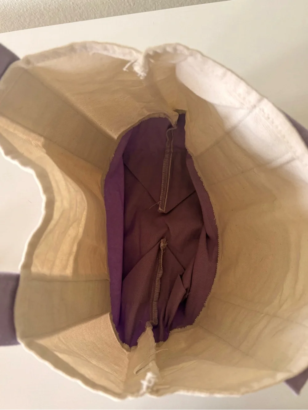 Trader Joe's Lavender Canvas Mini Tote